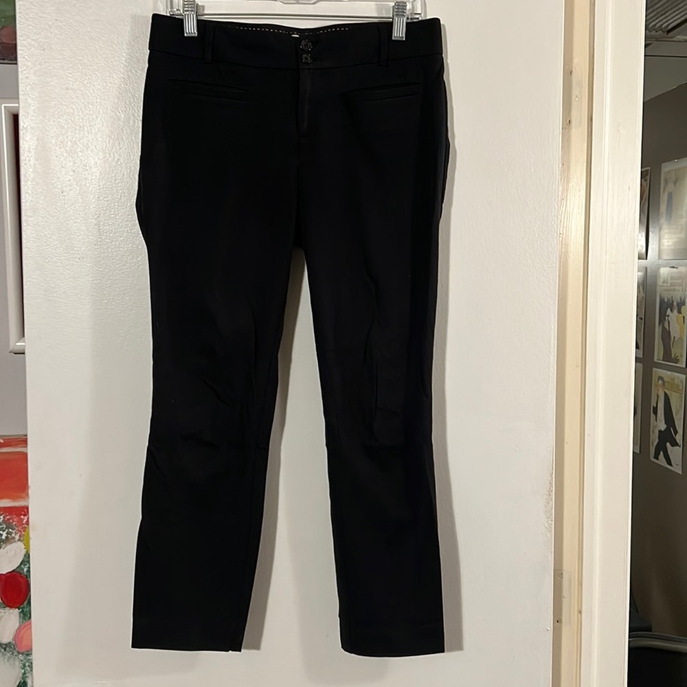 Anthropologie the essential slim black ankle pants